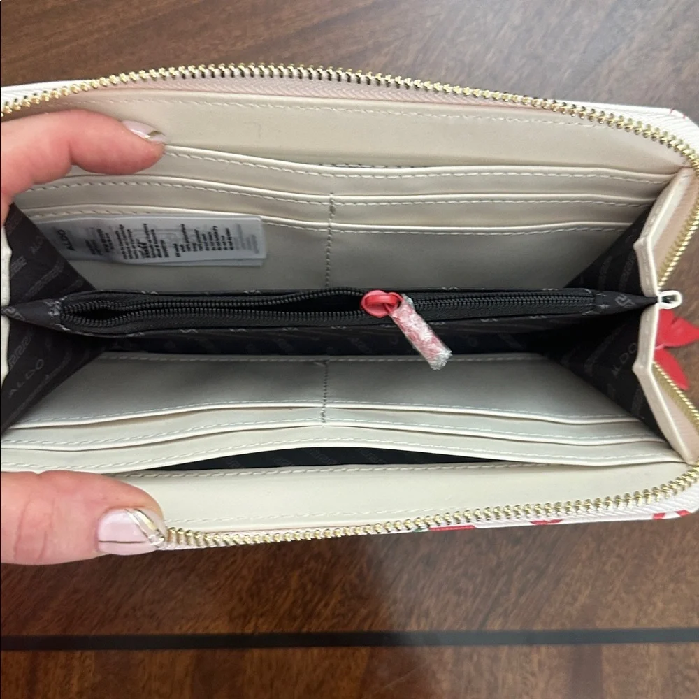 Aldo cherry heart wallet wristlet